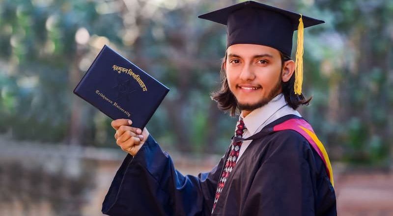 Un étudiant sortant